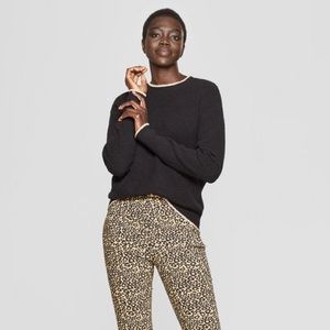 BOGO! Who What Wear Slouchy Metallic Crew Neck